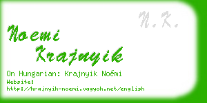 noemi krajnyik business card